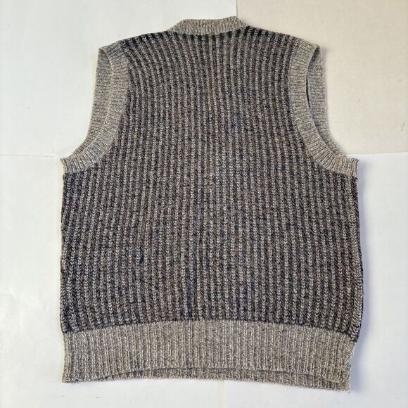 Mens Icelandic Collection Blue/Gray Sweater Vest Shirt Size L - Picture 5 of 5